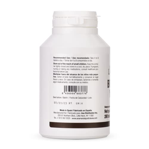 Image of Ana Maria Lajusticia- BREWER'S Yeast - Source of Vitamins, Heart Health and Healthy Digestion - 70 Days Treatment Pack . Sugar Free & Vegan Friendly.