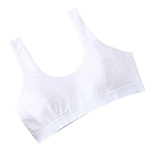 DYNWAVE Sutiã esportivo para meninas adolescentes para ioga fitness, Branco, as described