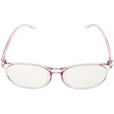 IMIKEYA Gafas Redondas Unisex Filtro de Luz Azul Montura Transparente Rosa Ligera y Resistente para Ordenador Protección Ocular para Oficina y Uso Digital Prolongado