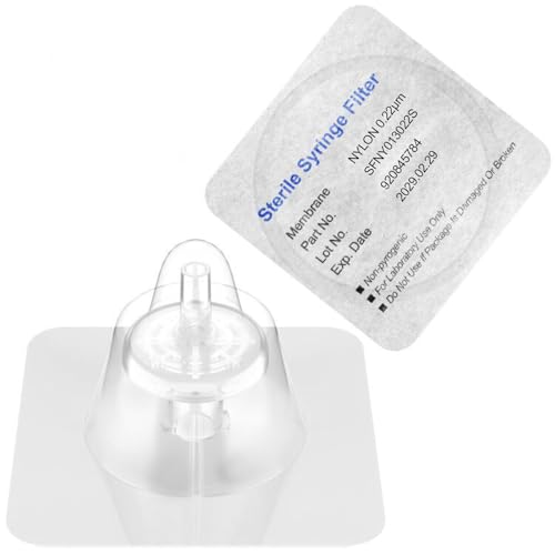 Biomed Scientific Sterile Syringe Filters Nylon Membrane 13mm Diameter 0.22um Pore Size Individually Packed 10Pcs