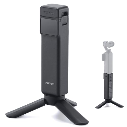 Tilta Power bank portatile da 5000 mAh compatibile con DJI Osmo Pocket 4, leggero e portatile, ricarica USB-C, attacco per treppiede da 1/4' - Nero TA-T96-PPB-B
