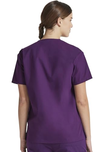 Image of Dickies Women's Jr. Fit V-Neck Scrub Top Multiple Patch Pockets