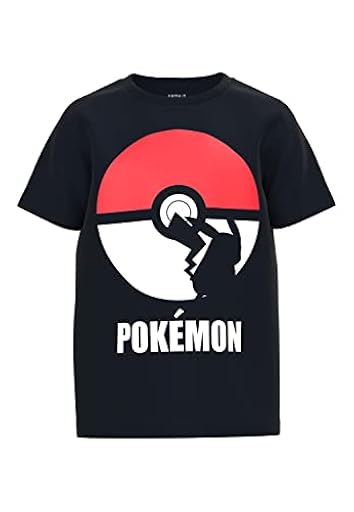 NAME IT Nkmnabel Pokemon SS Top Noos Bfu Camiseta, Black, 134/140 para Niños | Ya disponible en tu tienda friki favorita! En mundofriki.es!