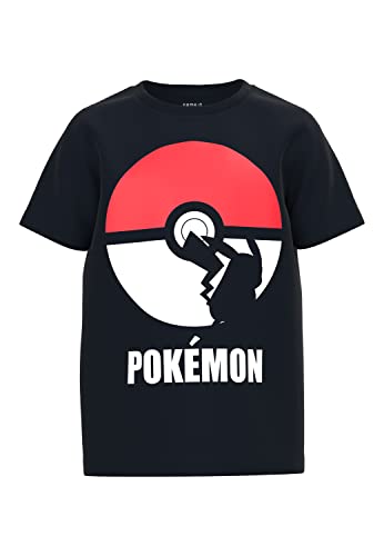 NAME IT Nkmnabel Pokemon SS Top Noos Bfu Camiseta, Black,