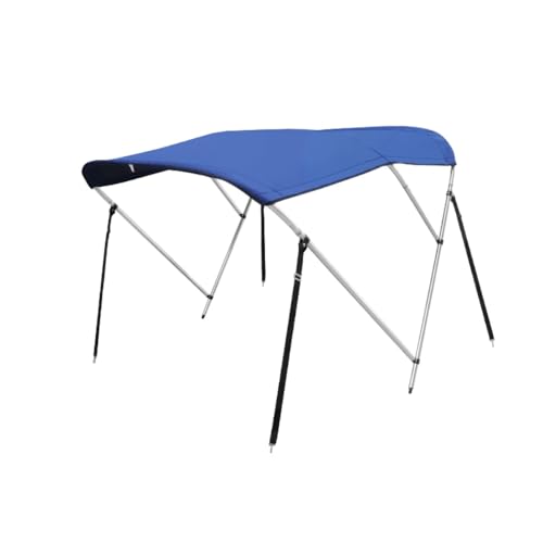 Vifxucyセールボート用 ビミニトップ 、ボートのオーニング 、インフレータブルフィッシングボート用サンシェード、ステンレススチール製ポータブル折りたたみオーニング (3ビームオーニング)