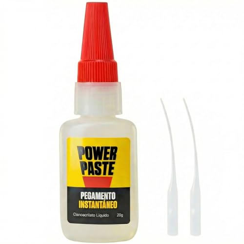 PowerPaste Super Glue XL – Pegamento fuerte de cianocrilato extrafuerte 20 g | Secado rápido y resistente al agua | Ideal para bricolaje, manualidades y reparaciones domésticas | multimaterial