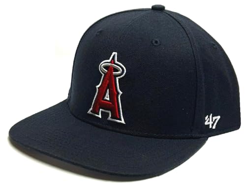 '47 Los Angeles Angels No Shot Captain Navy Blue Hat Cap Men's Adjustable Snapback