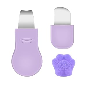 Blackhead Remover Tools, Silicone Face Scraper for Deep Cleansing, Dual-Head Skin Scrubber Face Spatula, Nose Blackhead Remover, Skin Care Tool for Women and Men