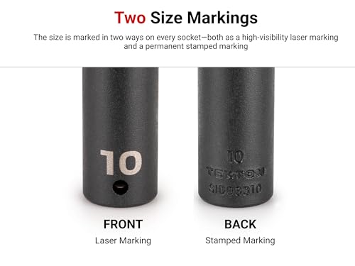 Image of TEKTON 3 /8 Inch Drive x 13 /16 Inch Semi-Deep 6-Point Impact Socket | SID14021