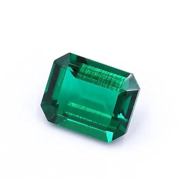 Émeraude verte de naissance de 7,75 carats, le cadeau précieux idéal E216