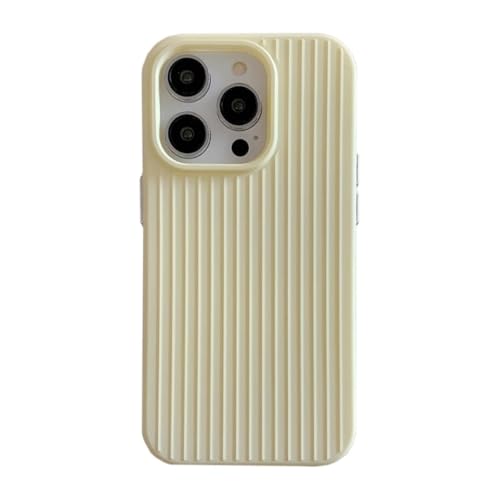 Coque silicone jaune iPhone 16 Plus souple au design rayures bonbon