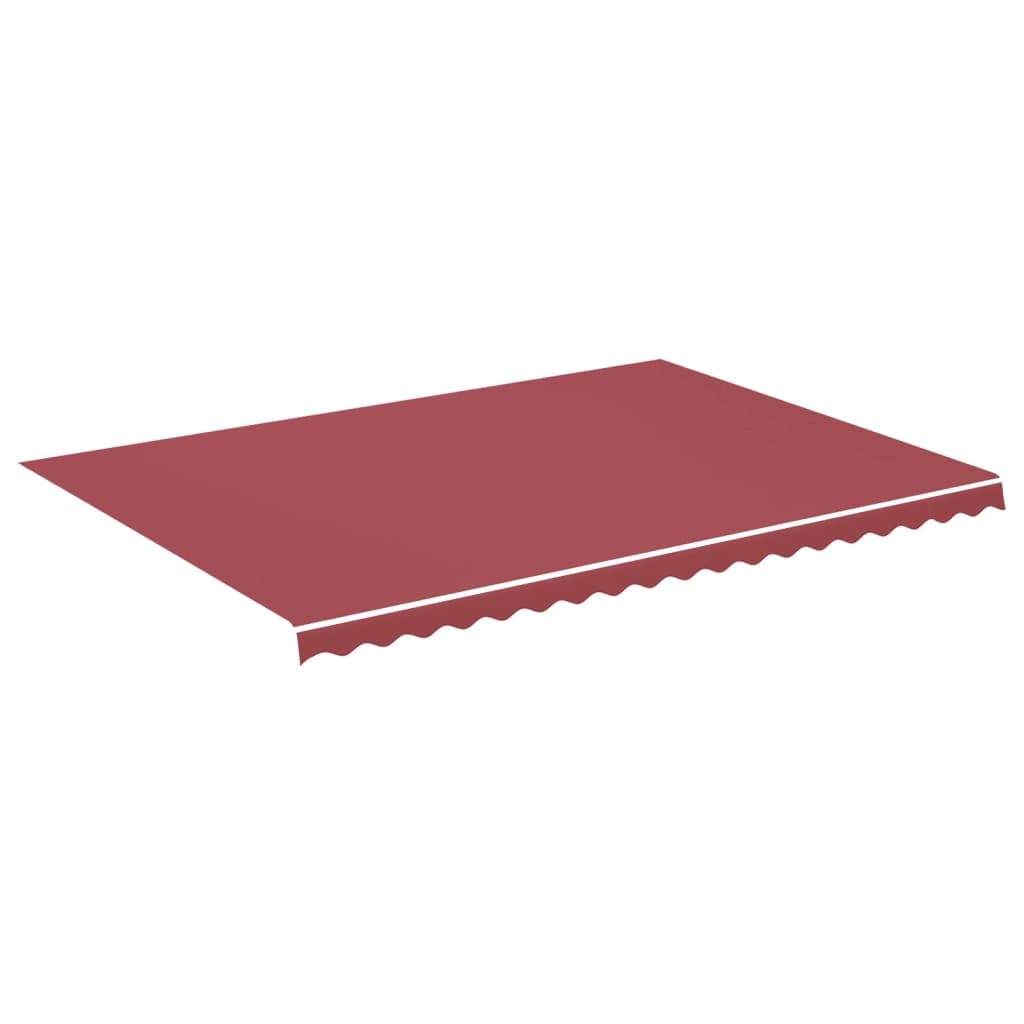 Leasha Toile de Rechange Store Banne avec Lambrequin, Toile Tissu de Remplacement pour Auvent 480x345 cm Bordeaux Rouge