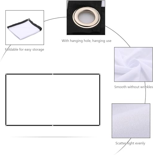 Pantalla de proyección portátil 100" 16:9 plegable miniatura 6