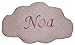 Cojín para bebés personalizado con su nombre, bordado a máquina en forma de nube. Tamaño pequeño 30x20cm y peso100gr.