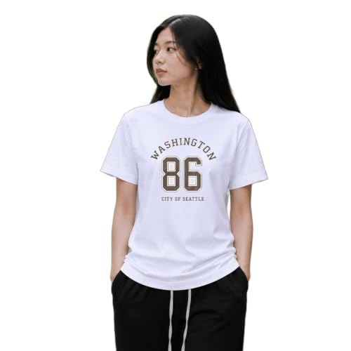 Image of Amazon Brand - INKAST Women Graphic Printed T-Shirt | Round Neck | Regular Fit | (Cotton Blend)