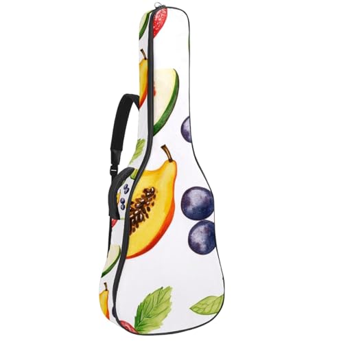 Sac à dos pour guitare basse et acoustique à imprimé fruits idéal pour les cours