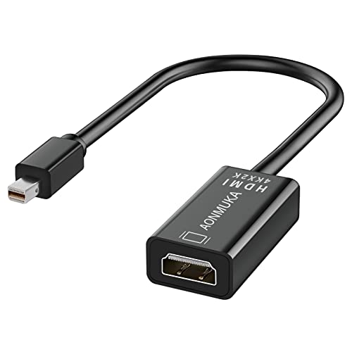 AONMUKA Adaptador Mini Displayport (Mini DP/Thunderbolt) a HDMI para Mac Mini, MacBook Air, MacBook...