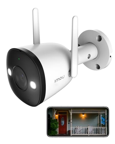 Image of Imou 5MP High Definition Outdoor Security Bullet CCTV Camera, Color Night Vision, Human Detection, Up to 512GB SD Card, IP67, Spotlight, Audio Recording, WiFi & Ethernet Connection, Alexa Enabled
