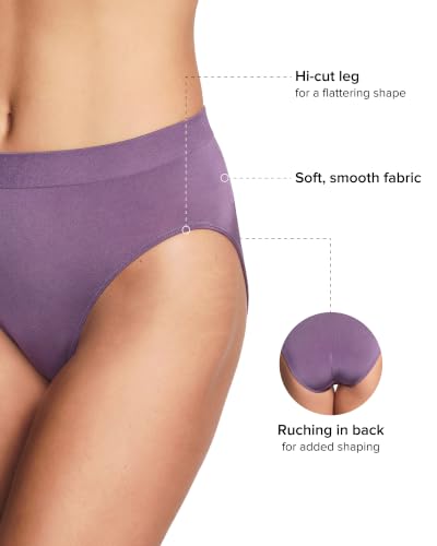 Image of Wacoal Women's B-Smooth Seamless Full Coverage Hi-Cut Brief Panty, 834175