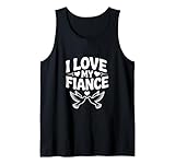 Ich liebe meinen Verlobten Herzliche romantische Partnerbindung Tank Top