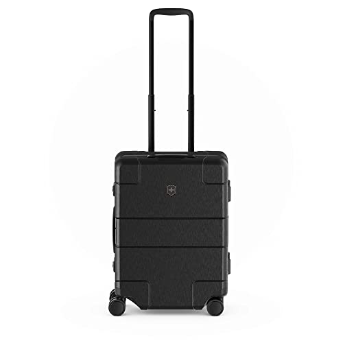 Image of Victorinox Lexicon Framed Series Hardside Cabin Luggage, 33 litres, Black, Polycarbonate, 610535 | Premium Swiss Trolley Suitcase