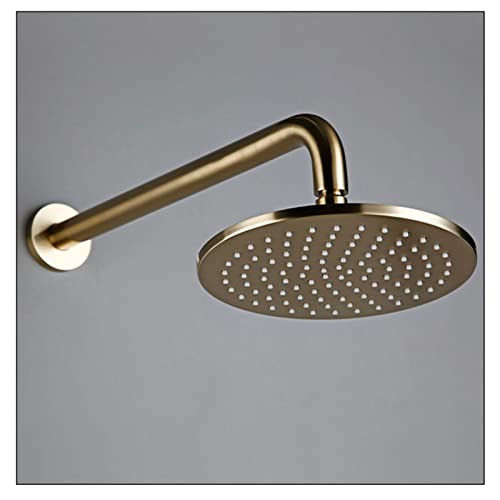 Ensemble de robinet de douche en or brossé avec douchette et mitigeur