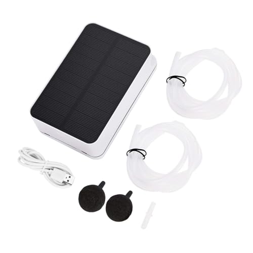 Aviviva Oxygénateur étanche oxygénateur Solaire oxygénateur aérateur Pompe à air oxygène pour Piscine extérieure Bassin Bassin Aérateur d'aquarium