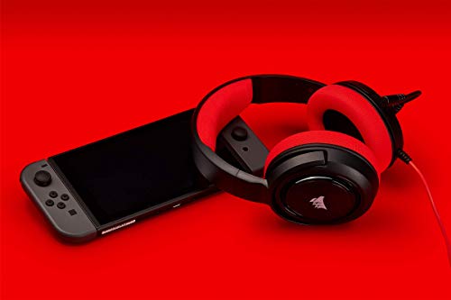 ایگرد | قیمت و خرید Corsair HS35 Stereo Gaming Headset (Custom 50 mm  Neodymium Speakers, Detachable Unidirectional Microphone, Lightweight Build  with Xbox One, PS4, Nintendo Switch \u0026 Mobile Compatibility) - Red