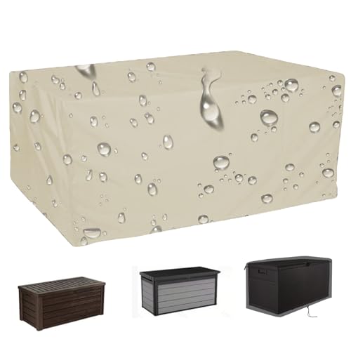 Funda para banco de exterior Oxford 210D lona beige impermeable 158x76x71 cm 2