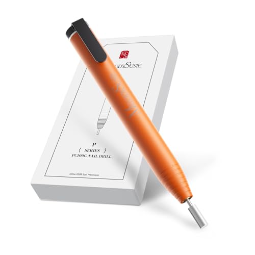 Image of MelodySusie PocketNail Slim Ergonomic Pen-Shaped USB Nail Drill, PC100G 20000RPM Portable Electric File for All Manicure, Pedicure Nail Care, Shaping & Gel Removal at Home for Beginners