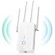 WLAN Verstärker, Ultraxtender WLAN Repeater, 1200Mbit/s Dualband WiFi Repeater mit WPS, 5G+2,4GHz Gigabit-LAN, AP Modus, Kompatibel Allen WiFi geräten, Alexa, routers