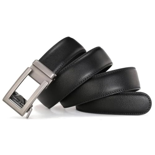 Luxury Men's Leather Belt With Automatic Buckle - Durable & Stylish3