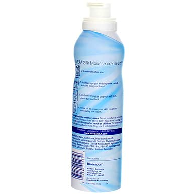Nivea Creme Soft Foaming Silk Mousse Body Wash, Vanilla and Jasmine Blossom, 6.8 oz (Pack of 2)