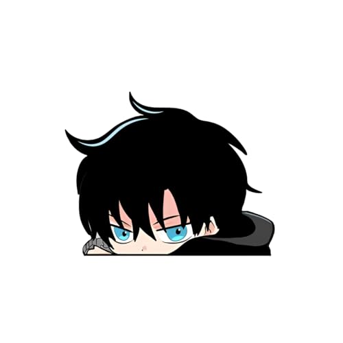 Image of Solo Leveling Peeker Anime Manga Decal Water Resistant Sticker Indoor Use Ideal for Laptop Window (Chibi Jin)
