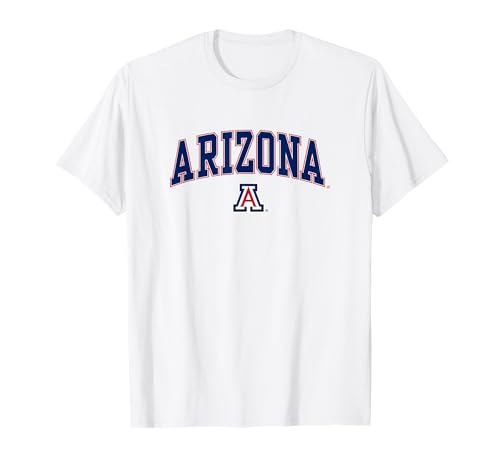 Arizona Wildcats Arch Over White Officially Licensed T-Shirt for Men and Women Tees
