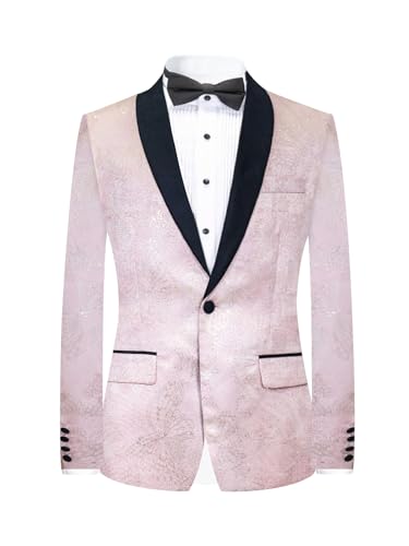 Men's Floral Tailcoat Jacket, Dinner Party, Dance Party, Wedding Fashion Suit Jacket