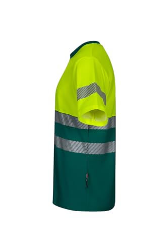 Camiseta alta visibilidad con cinta segmentada flexible de algodon Velilla 3