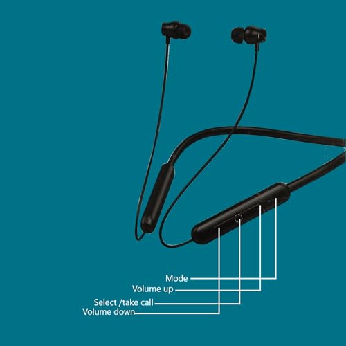 Image of GADPRO LIVEPODS N3 | Bluetooth Wireless Earphone with Deep Bass and Neckband Hands-Free Calling inbuilt with Mic | 350mAH Charging Compartment Battery