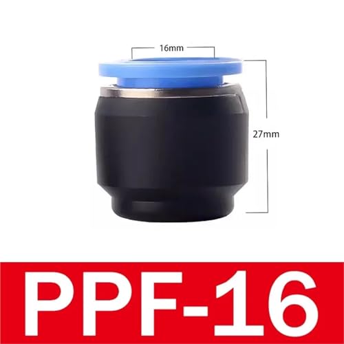 Conector de sello de ajuste a presión PPF-16 para accesorios neumáticos de nailon 3