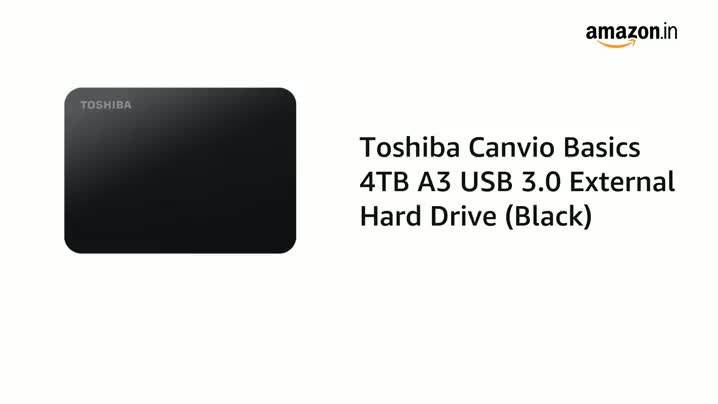 Toshiba Canvio Basics 4TB Portable External HDD