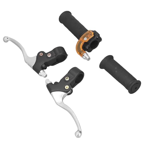 Palancas De Freno Juego De Manijas Del Acelerador, 115x22mm Antideslizante Izquierda Derecha Giro Acelerador Empuñaduras Juego Palancas De Freno Para Motocicletas 47cc 49cc 2 Tiempos Dirt Bike ATV