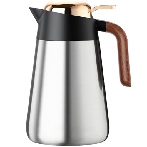 ahaiaying ���@�r 1600ml�̑�e�� �������������܂��͗₽���ۂ��Ƃ��ł� �^��f�M �����Ɛ��𕪗� �Z���~�b�N���̓����̃��C�i�[ �K�т╅�H�ɋ��� �����̉��x�ێ� �ׂ����t�B���^�[ ����~�� (�V���o�[)