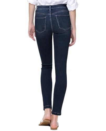 VERVET by Flying Monkey High-Rise Dark Blue Denim Skinny Jeans3
