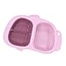 Rysmliuhan Shop Assiette Enfant Vaisselle Enfant Assiettes Enfants Et Bols Ensembles Aspiration Plaques pour Bébés Le Sevrage Plaques en Plastique pour Enfants Pink,One Size