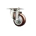 Service Caster Brand 3.5 Inch 316 Stainless Steel Light Duty Caster Wheel Maroon Polyurethane Wheel ? 300lbs./Caster ? Swivel Plate Caster