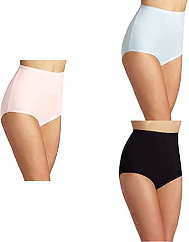 Image of DISOLVE Women Hipster - High Waist Lycra Fabric Full Coverage Panties, Underwear for Girl - Sofr Breathable Solid Period Panties, Pack of 3