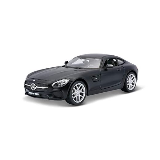 Tobar M31134B Maisto Mercedes-Benz AMG GT Classic Super Car Modelo Fundido a presión, Negro, 19
