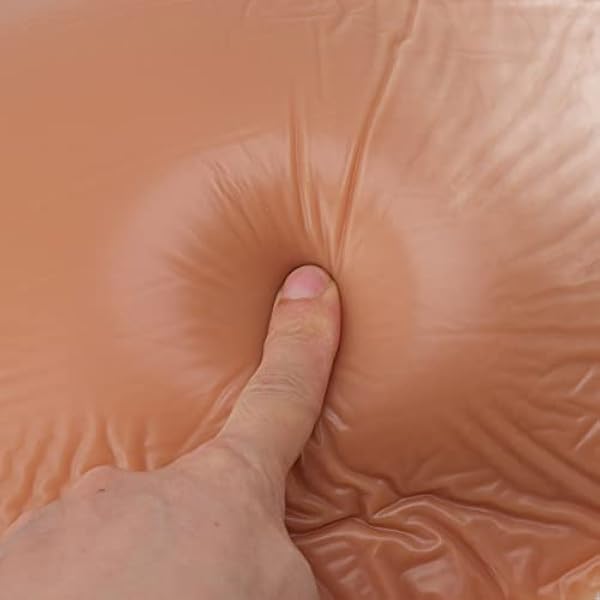 Fafeicy Vientre de Embarazo Falso Ajustable, Apoyos de Barriga de Embarazada Falso Artificial Elástico Transpirable de Silicona, para Actuaciones de Escenario Y Pantalla(2-4 Months)