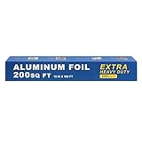 MNTLO Super Thick Extra Heavy Duty Grilling Aluminum Foil - 15' x 200 SQ FT(About 30% Thicker Than Regular Heavy Duty Foil) - for Grilling, BBQ, Cooking, Food Preservation & Commercial Use