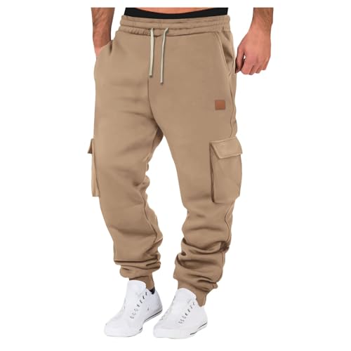 Pantalones de chándal para hombre, ligeros y aireados, pantalones de chándal para hombre, pantalones cargo largos Harajuku sueltos, cintura elástica, pantalones de trabajo, pantalones de ocio,